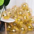 Ballons Confetti Or (Paquet de 50)