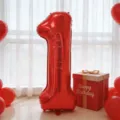 Red Number 1 Balloon