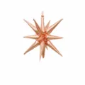 14-Zackiger Roségoldener Stern / 22 Zoll