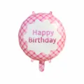 Karomuster Geburtstag / 18 Zoll / Rosa