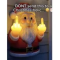 Santa Middle Finger Night Light (20cm)