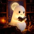 Ghost Reading Night Light 16cm