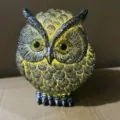 Small Silver Owl (9x8x10.5cm)