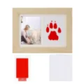 Ensemble de Tampon Encreur Rouge / 7" / Couleur bois naturel
