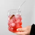 Style Chenille Tasse Claire avec Paille Transparent