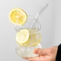 Style Lanterne Tasse Claire avec Paille Transparent