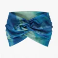 Blau Grün Gradient Batik