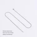 1.5mm Breit 45+5cm Lang / Stahlfarben