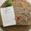 Rotes Herz Elefant (1 Set)