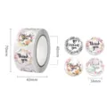 Style A Floral Thank You Label 500 Pcs/Roll