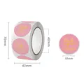 Pink Gold Stamping Thank You Label 500 Pcs/Roll
