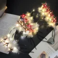 Diadema de Astas de Plumas Luminosas Surtida