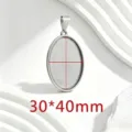 Ovale / 30x40mm / Acier