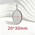 Ovale / 20x30mm / Acier