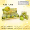 Boîte de 12 Boîtes PVC [Balle Faite Main Bloc Citron]