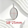 Ovale / 18x25mm / Acier