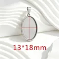 Ovale / 13x18mm / Acier
