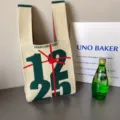 Giorno di Natale 1225 Beige e Verde Scuro