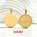 Rond / 30mm / Or