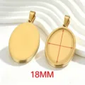 Rond / 18mm / Or