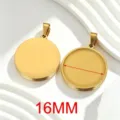 Rond / 16mm / Or