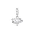 White Zirconia Heart Planet Pendant Only (Without Chain) / Silver; White Zirconia