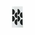 1 Sheet / D-Shape / 8 Pcs/Sheet / Black