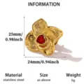 Heart Gem Flower Style (XZ486)