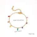 Colorful Chain Bracelet / Gold
