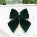 M / Vert Foncé avec Bordure Dorée