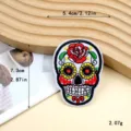 10656-Floral White Skull