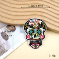 10658-Multicolor Floral Skull