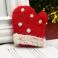 Lace Trim Glove Style / Red