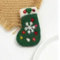 Snowflake Christmas Sock Style / Green