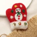 Snowman Glove Style / Red