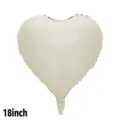 18 Inch Cream White Heart
