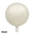 18 Inch Cream White Round