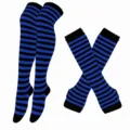 Talla única / Conjuntos / Rayas Finas Azul Real y Negras