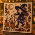 Estilo 2 - Bruja de Halloween / 20*20*2cm