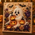 Estilo 5 - Fantasma de Halloween / 20*20*2cm