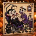 Estilo 10 - Esqueleto Dentista de Halloween / 20*20*2cm