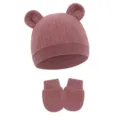 Taro Paste (Waffle Animal Ear Hat + Gloves)