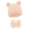 Nude (Waffle Animal Ear Hat + Gloves)