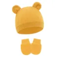 Turmeric (Waffle Animal Ear Hat + Gloves)