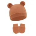 Caramel (Waffle Animal Ear Hat + Gloves)