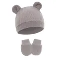 Flax (Waffle Animal Ear Hat + Gloves)
