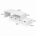 Scaffale a Due Livelli + Quattro Cassetti