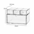 Set di Scatole con Cassetti Trasparenti (4 Pezzi)
