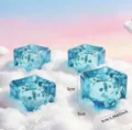 Blauer Schneeflocken-Eiswürfel / 4.50cm / Blau