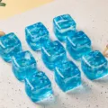 Blauer Schneeflocken-Eiswürfel / 3.50 cm / Blau